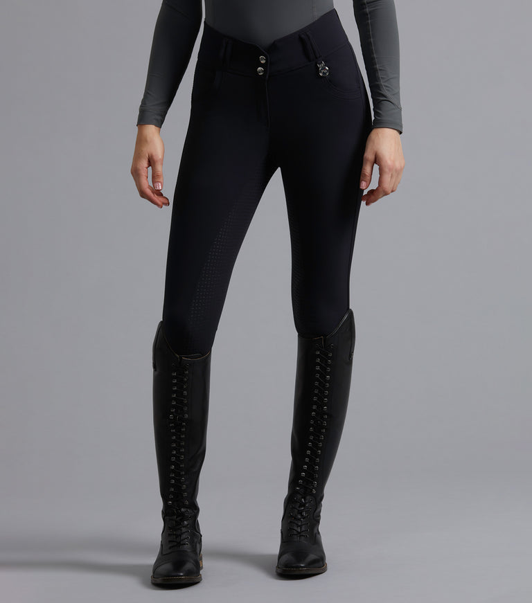Premier Equine Sophia Ladies Full Seat High Waist Riding Breeches, high waisted - black, navy, brown, grey