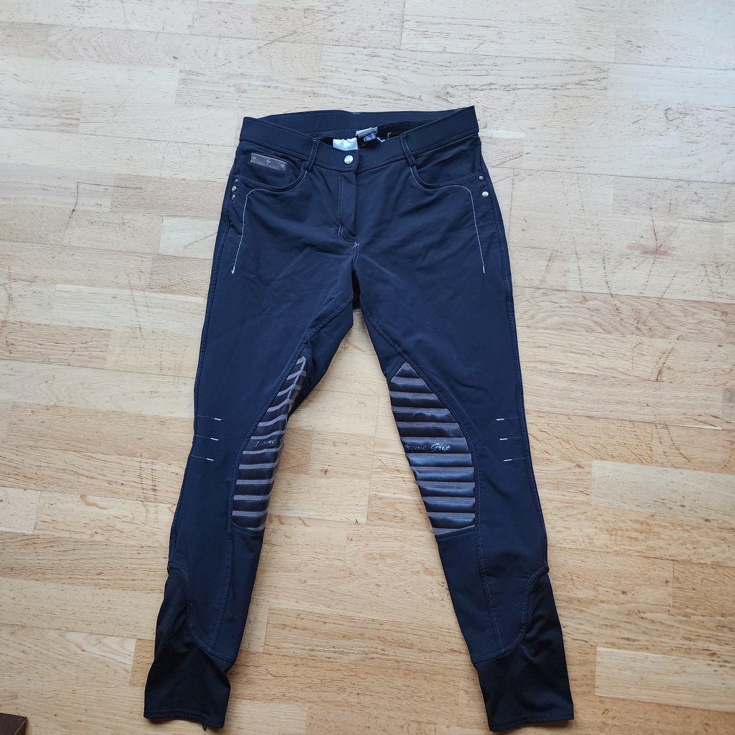 Euro Star black breeches, ladies  size UK 12, pre-loved