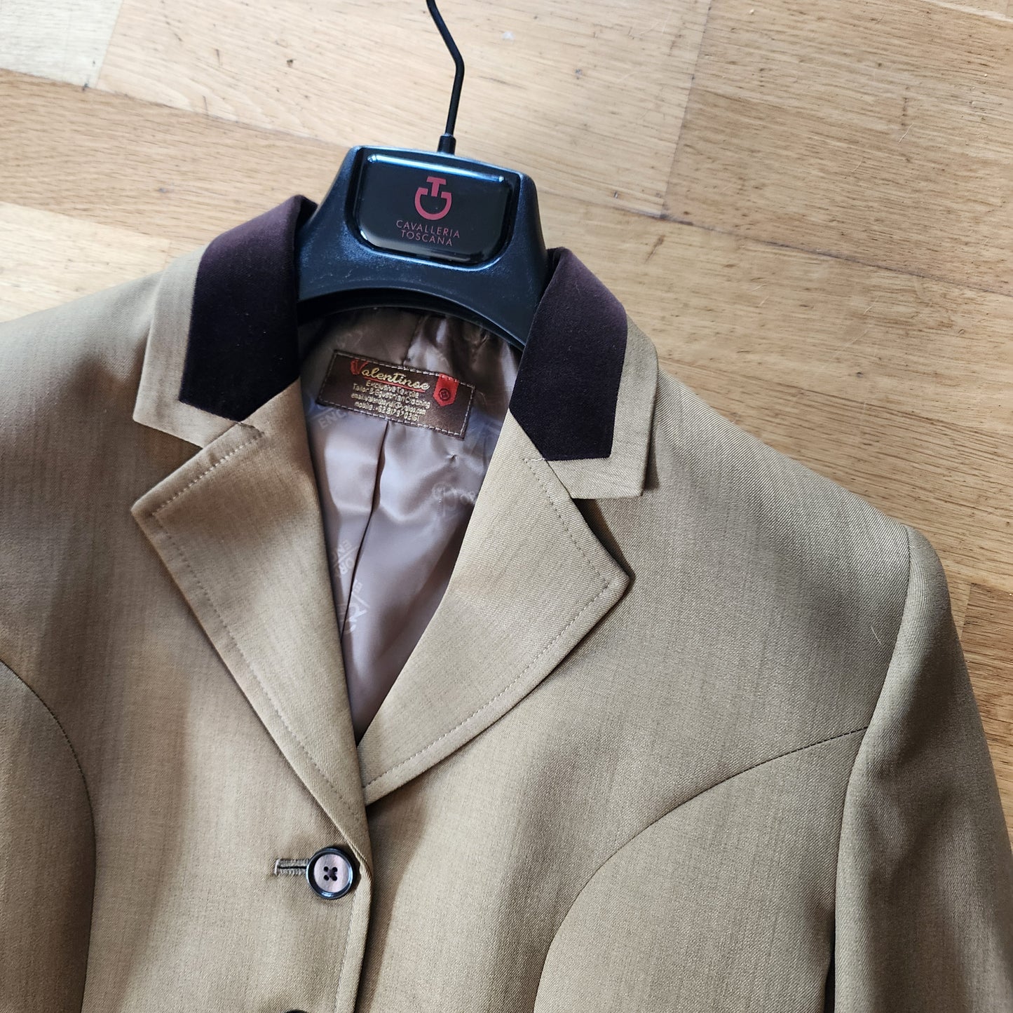 Vanentinoe taupe / brown wool Show Jacket ladies size 12