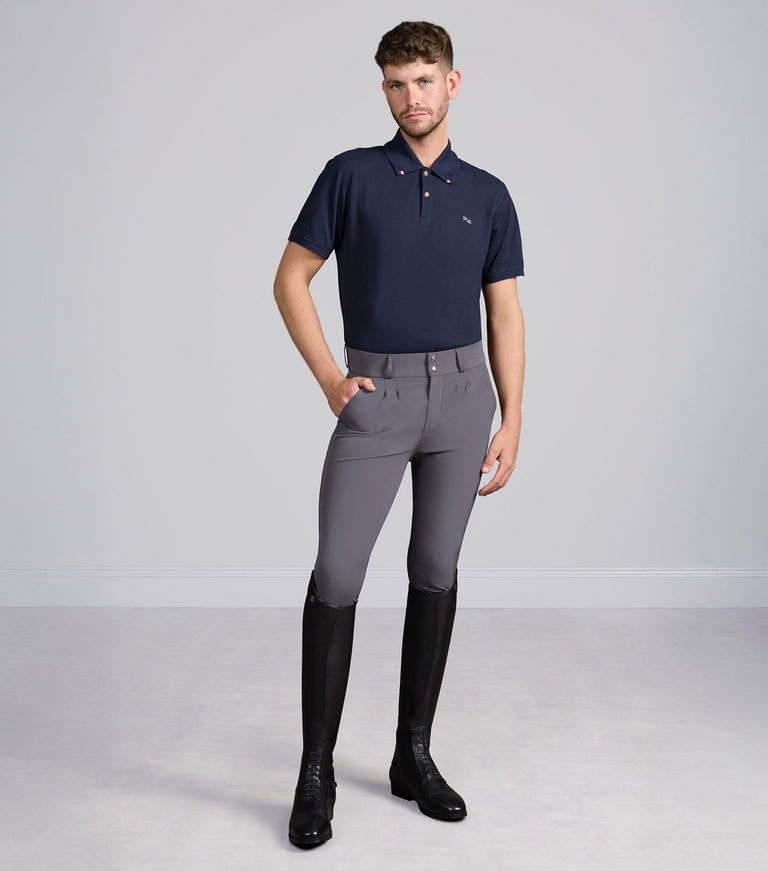 Premier Equine Ludis Men's Gel Knee Riding Breeches - white