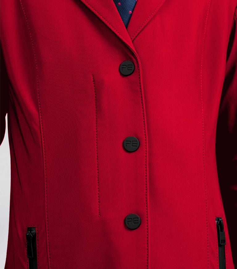 Premier Equine Evinco Girls Competition Jacket  - London Red