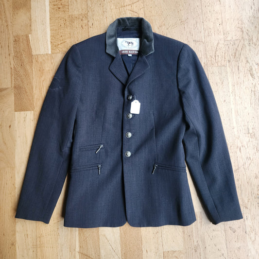Irish Bayer boys grey wool show jacket (boys size 152 /age 12)