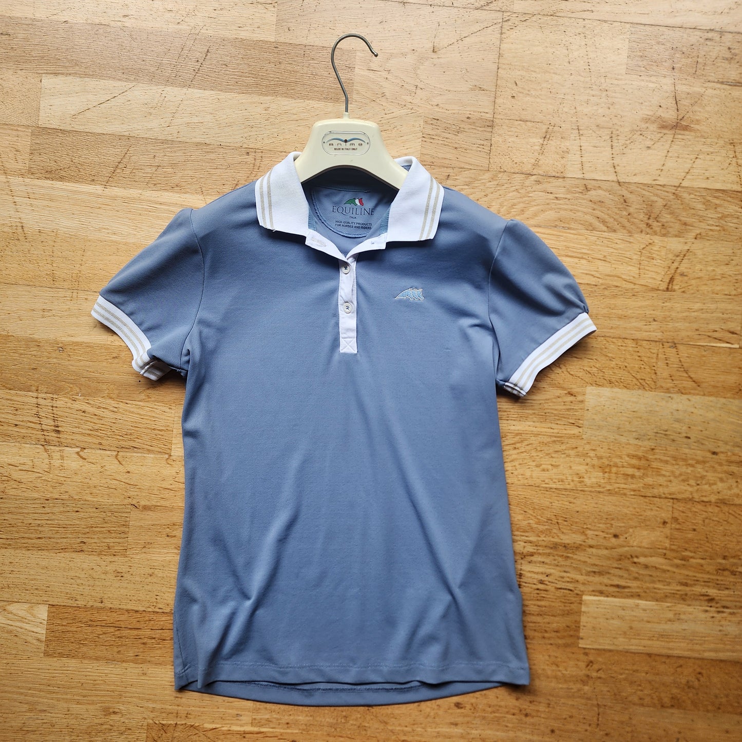 Equiline riding shirt, Size M, blue, pre-loved