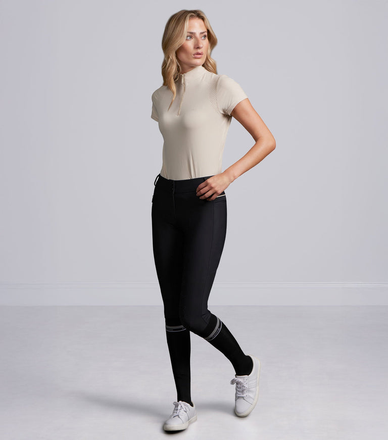 Premier Equine Felicio Womens Short Sleeve Top - Silver Grey