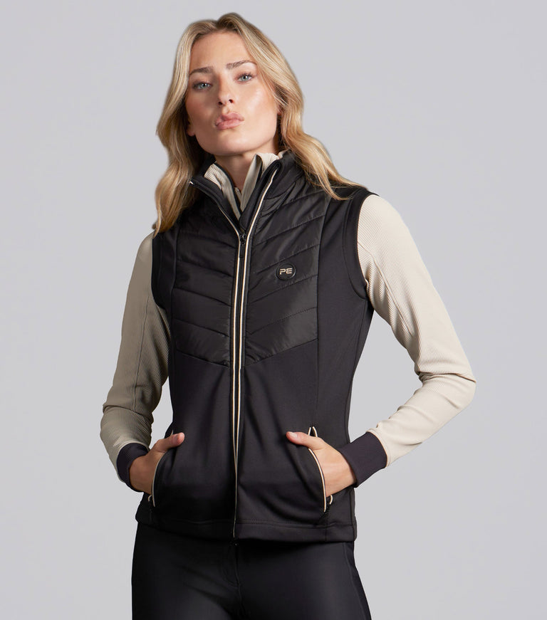 Premier Equine Felicio Womens Gilet / Vest -  Black