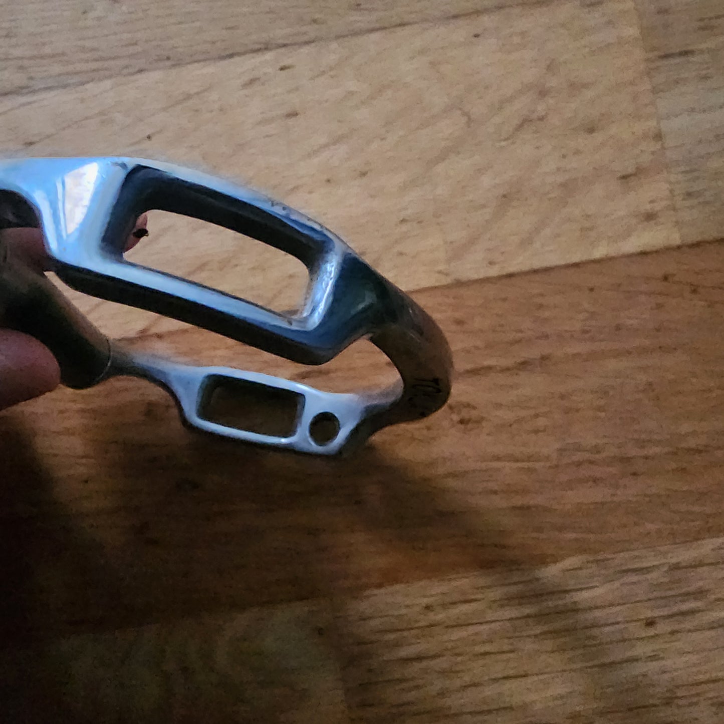 Myler eggbutt bit with hooks 5.75" pre loved