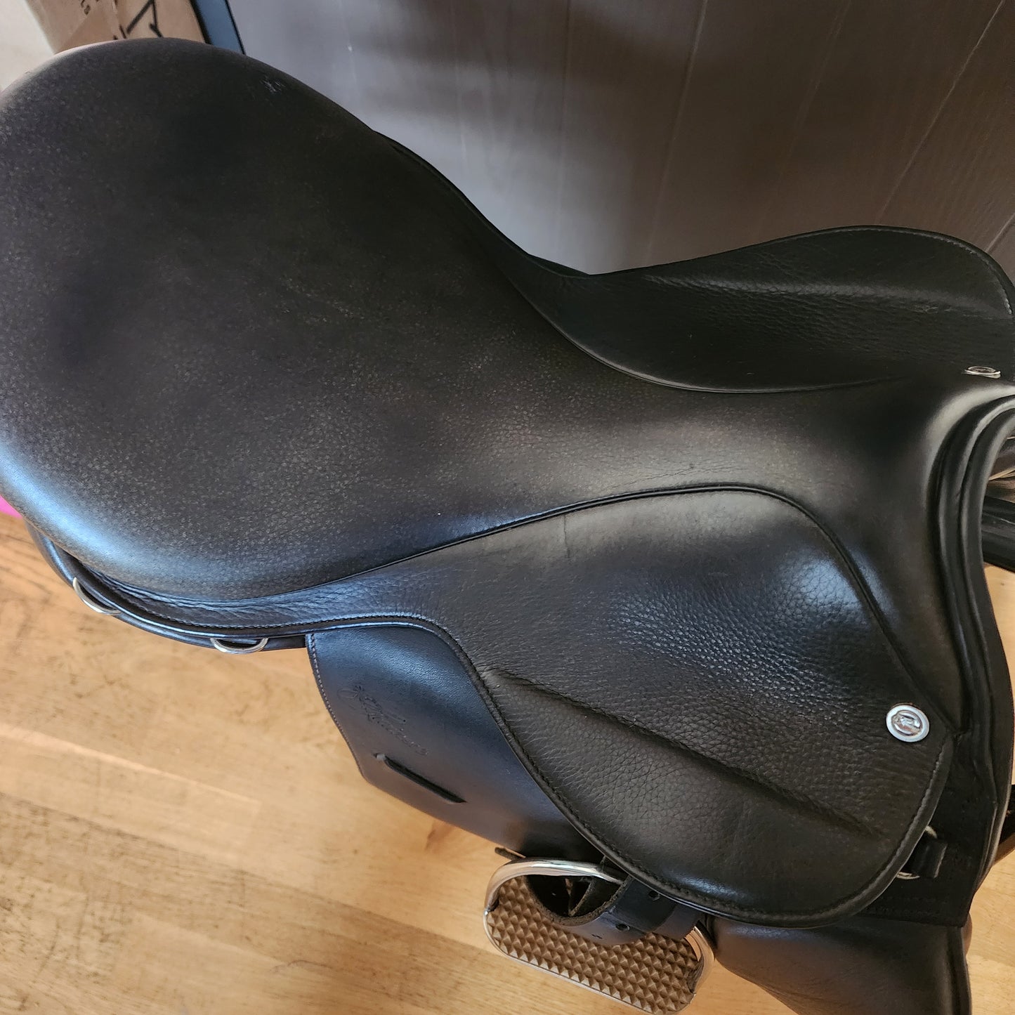 Trainers Cross Country GP black leather saddle 17.5", wide