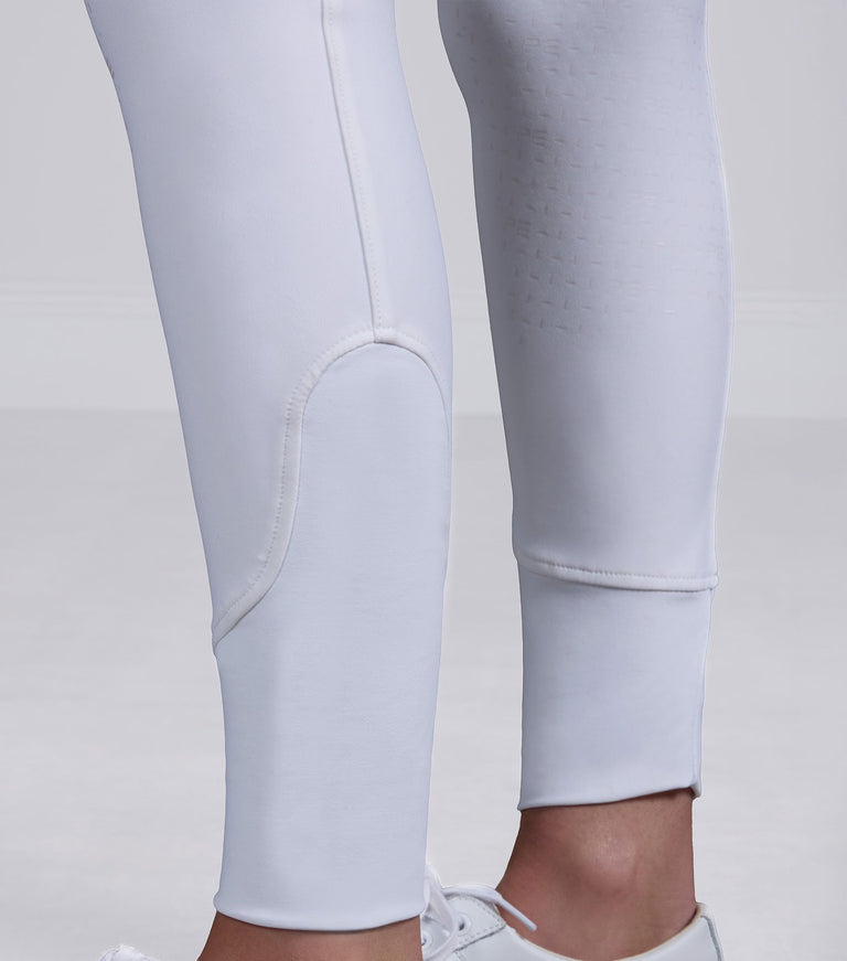 Premier Equine Torino II Women's Gel Full Seat Riding Breeches - White (High Rise)