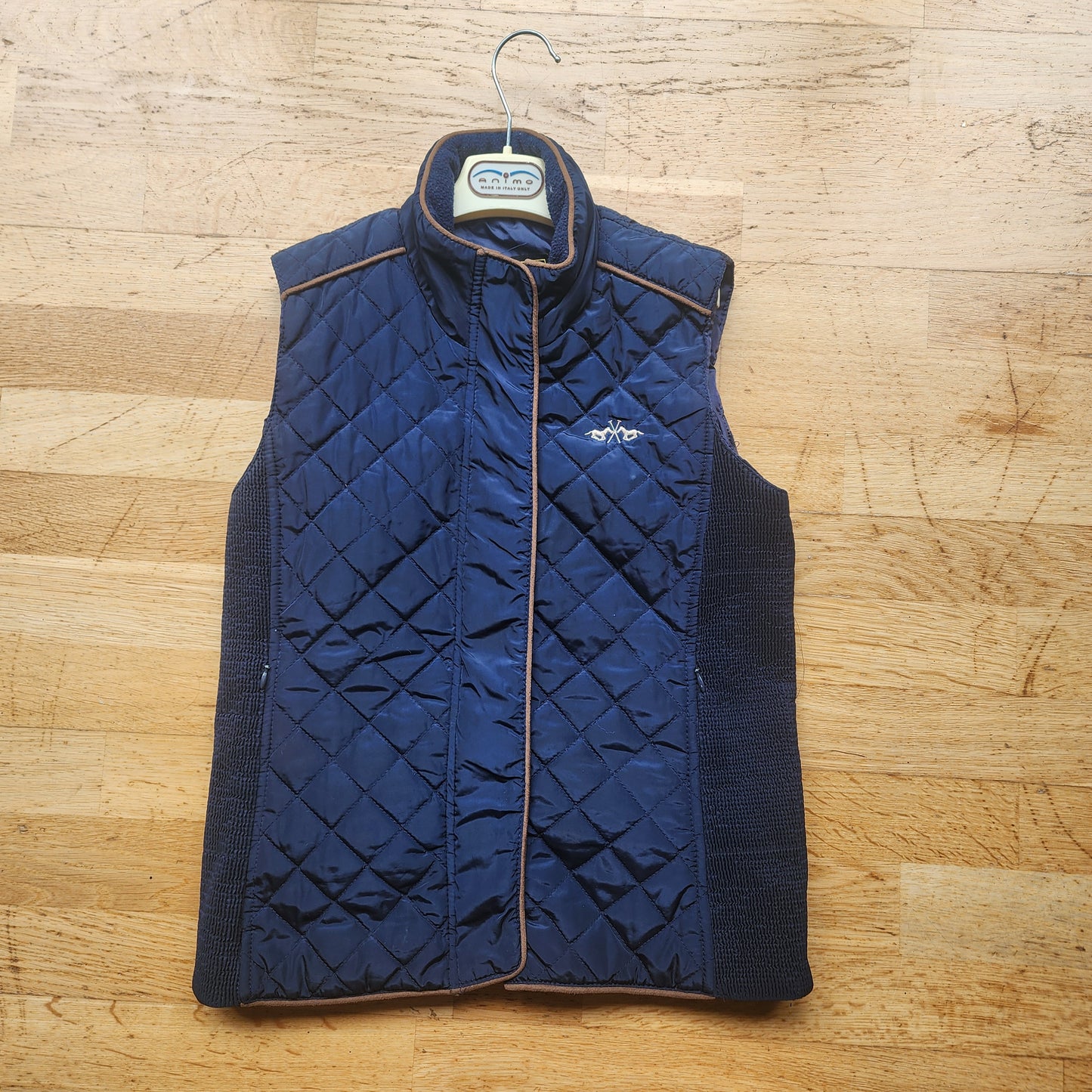 HV Polo riding vest, ladies size XS, navy, pre-loved