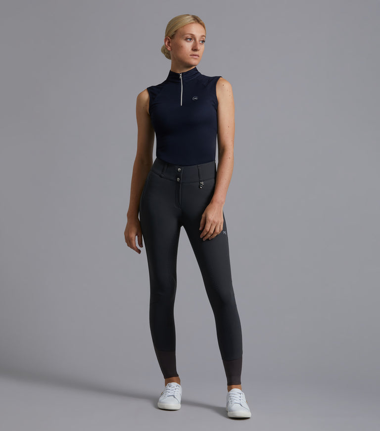 Premier Equine Derina Ladies Technical Sleeveless Riding Top (grey or navy)