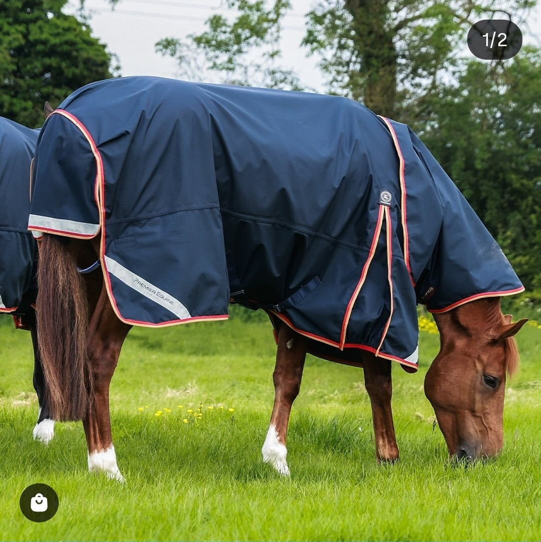 Premier Equine Buster Zero 0g Waterproof Rug with Classic Neck Cover