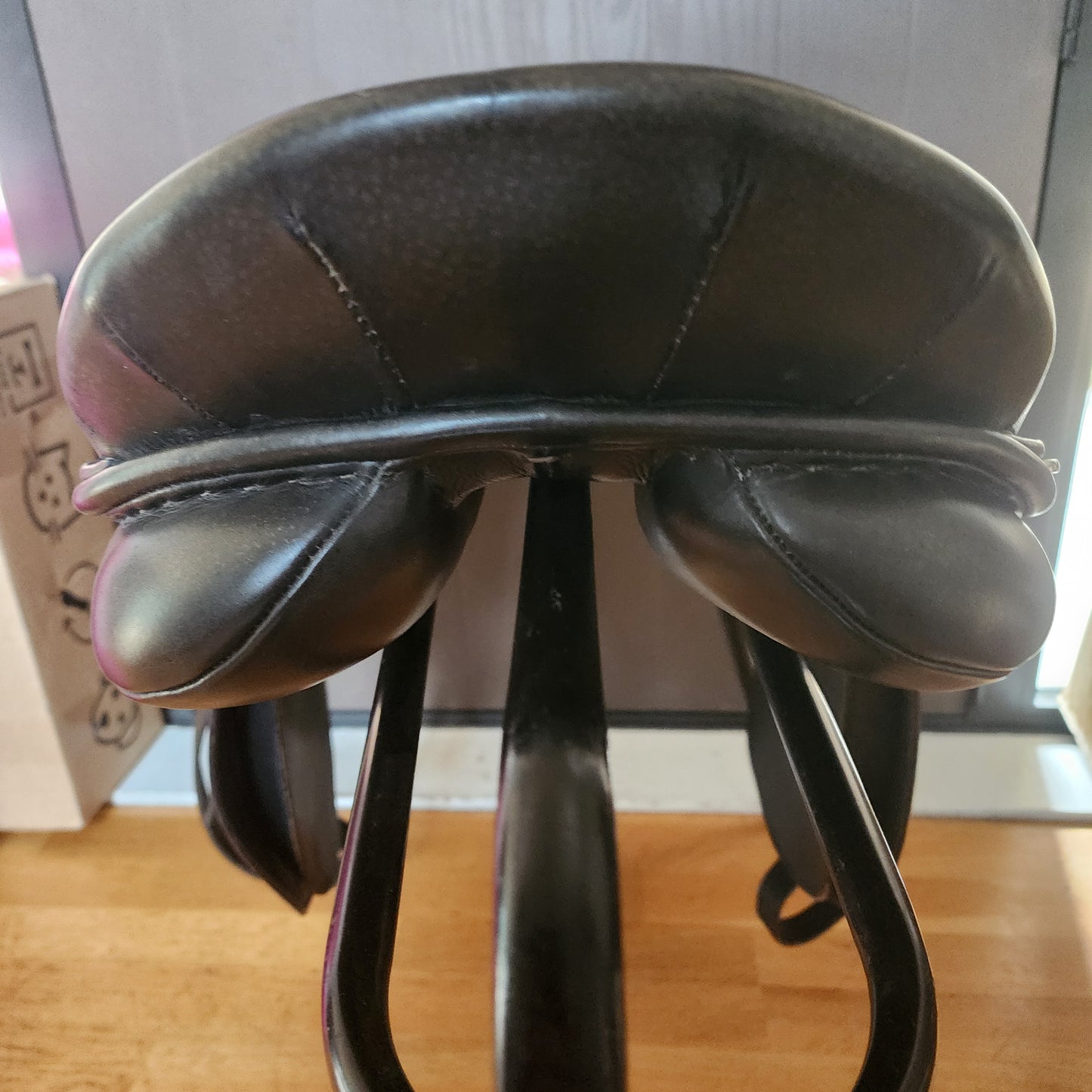 Trainers Cross Country GP black leather saddle 17.5", wide