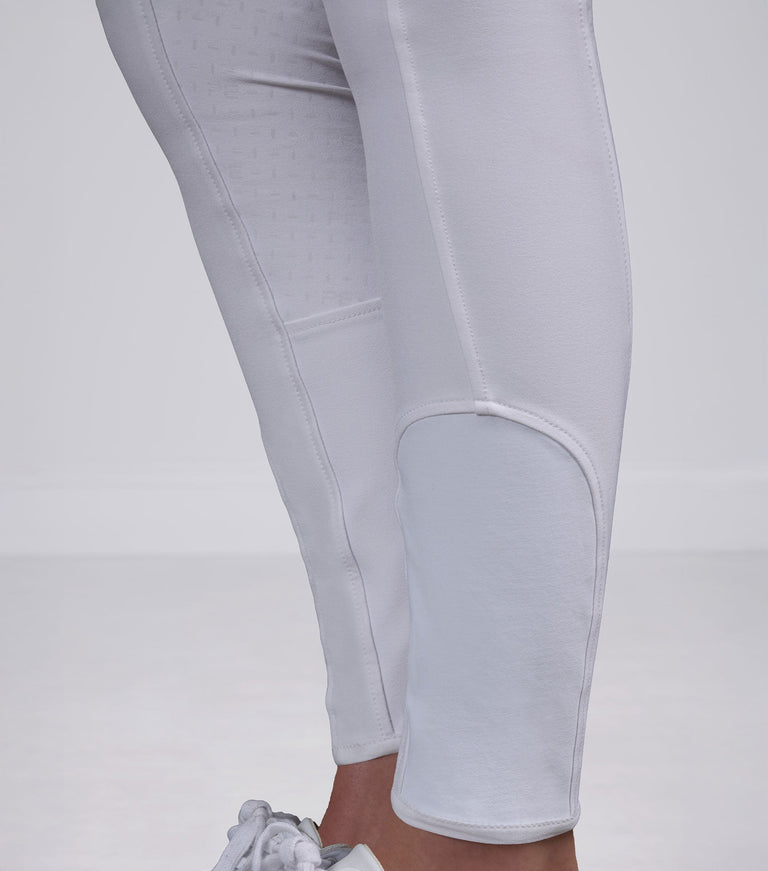 Premier Equine Filetto Women's Gel Full Seat Riding Breeches - White (Standard Rise)