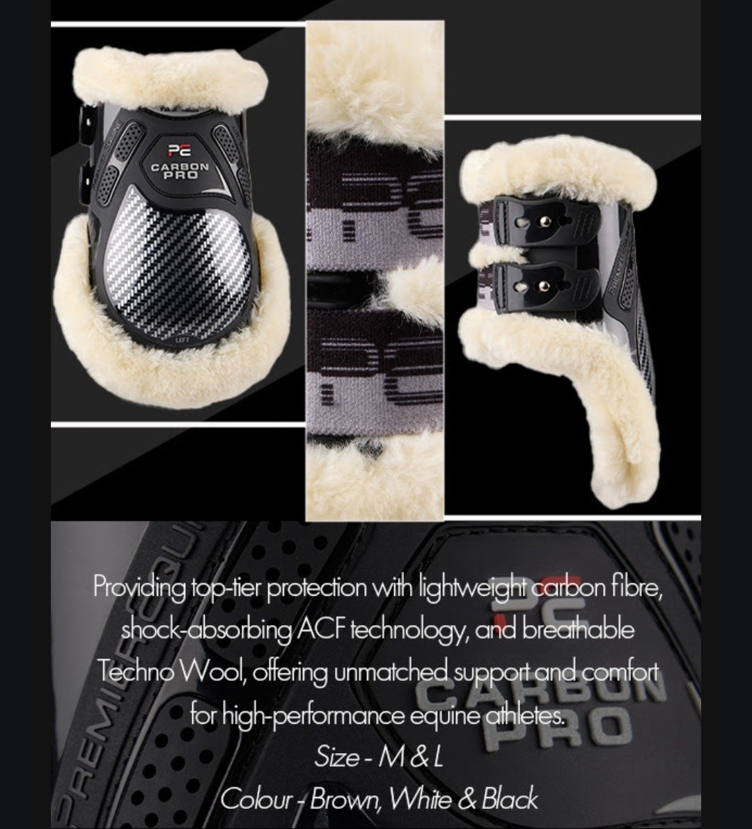 Premier Equine Carbon Pro Techno Wool Tendon Jump Boots