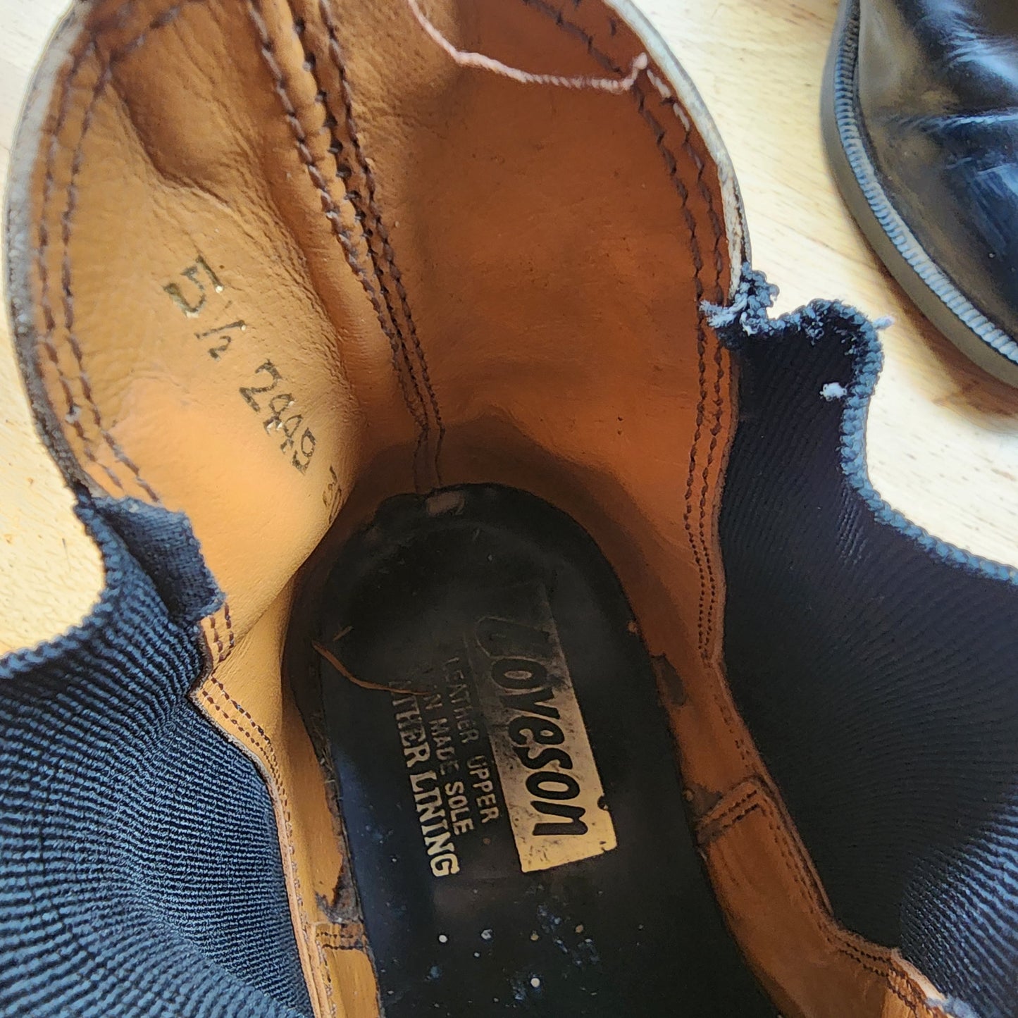Loveson black leather short riding boots, UK5.5 (EU 38.5). Pre loved