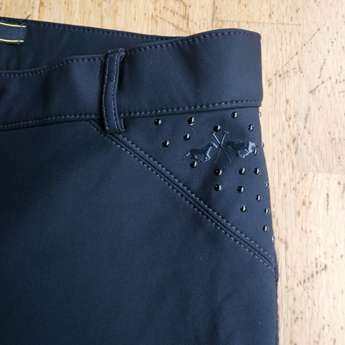 HV Polo black breeches, ladies size UK 10, pre-loved