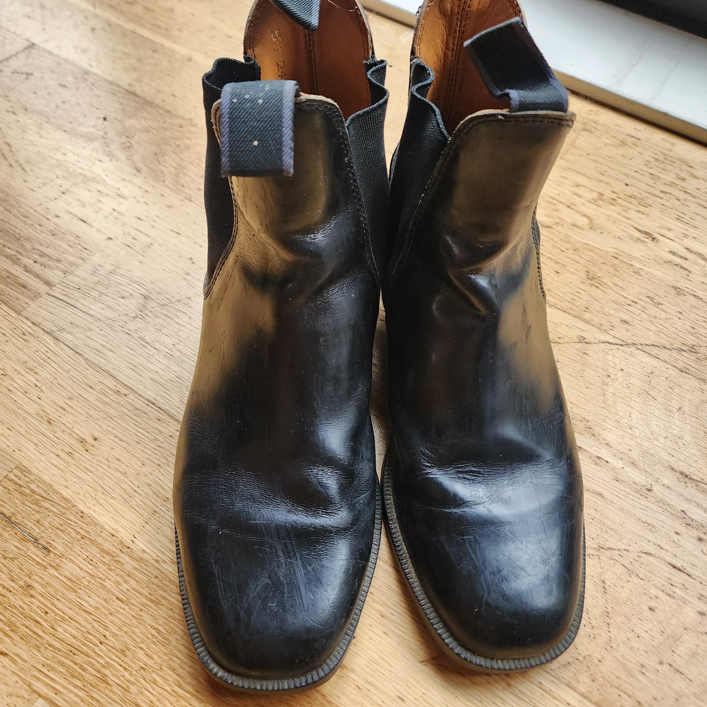 Loveson black leather short riding boots, UK5.5 (EU 38.5). Pre loved