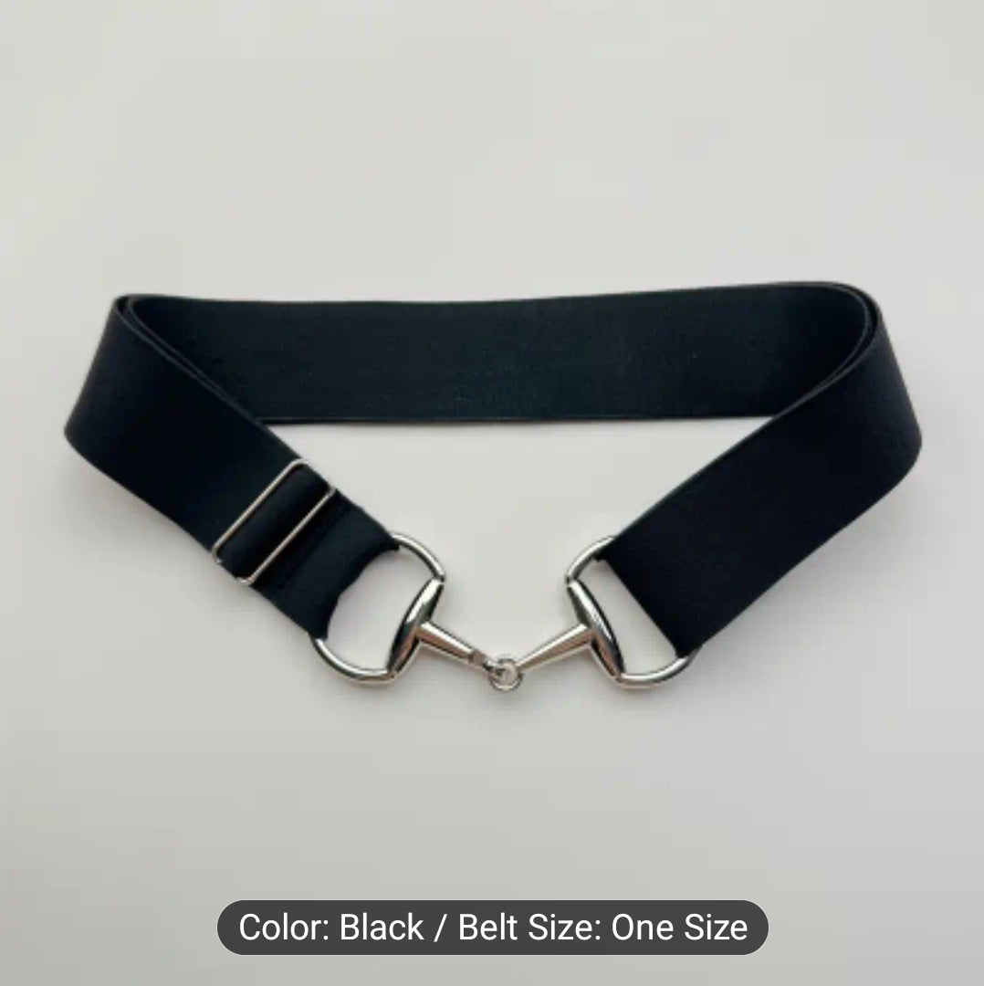 ETS Elastic Belt with Metal Snaffle Buckle