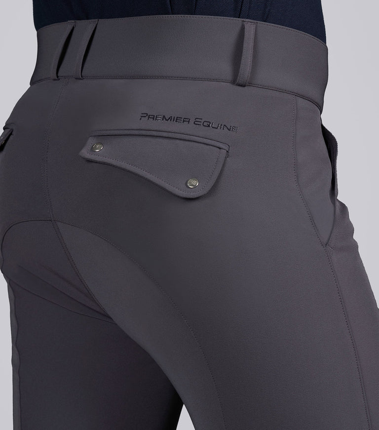 Premier Equine Ludis Men's Gel Knee Riding Breeches - white