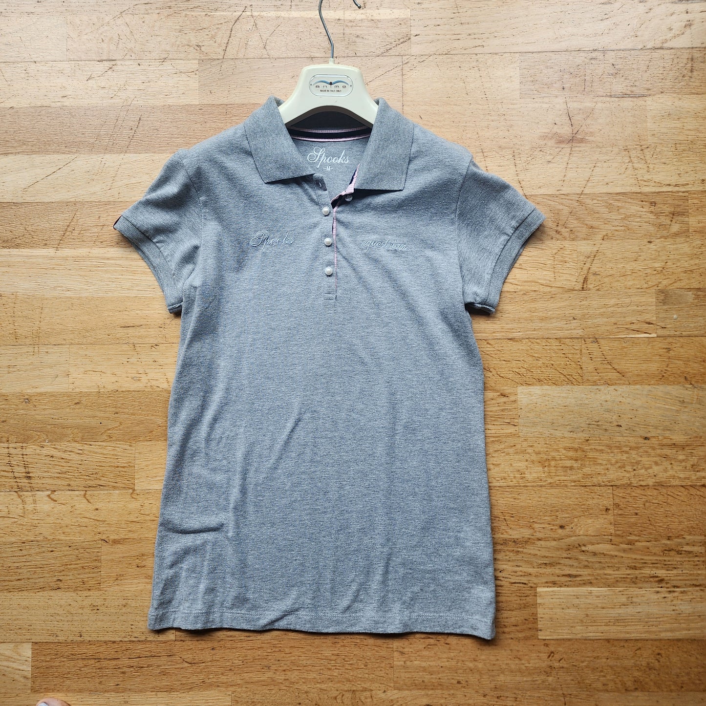 Spooks riding shirt, Size M, grey, pre-loved