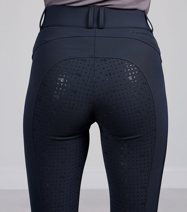 Premier Equine Filetto Women's Gel Full Seat Riding Breeches - Navy (Standard Rise)