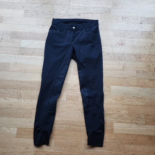 Eurostar black full seat breeches, ladies 10, pre-loved