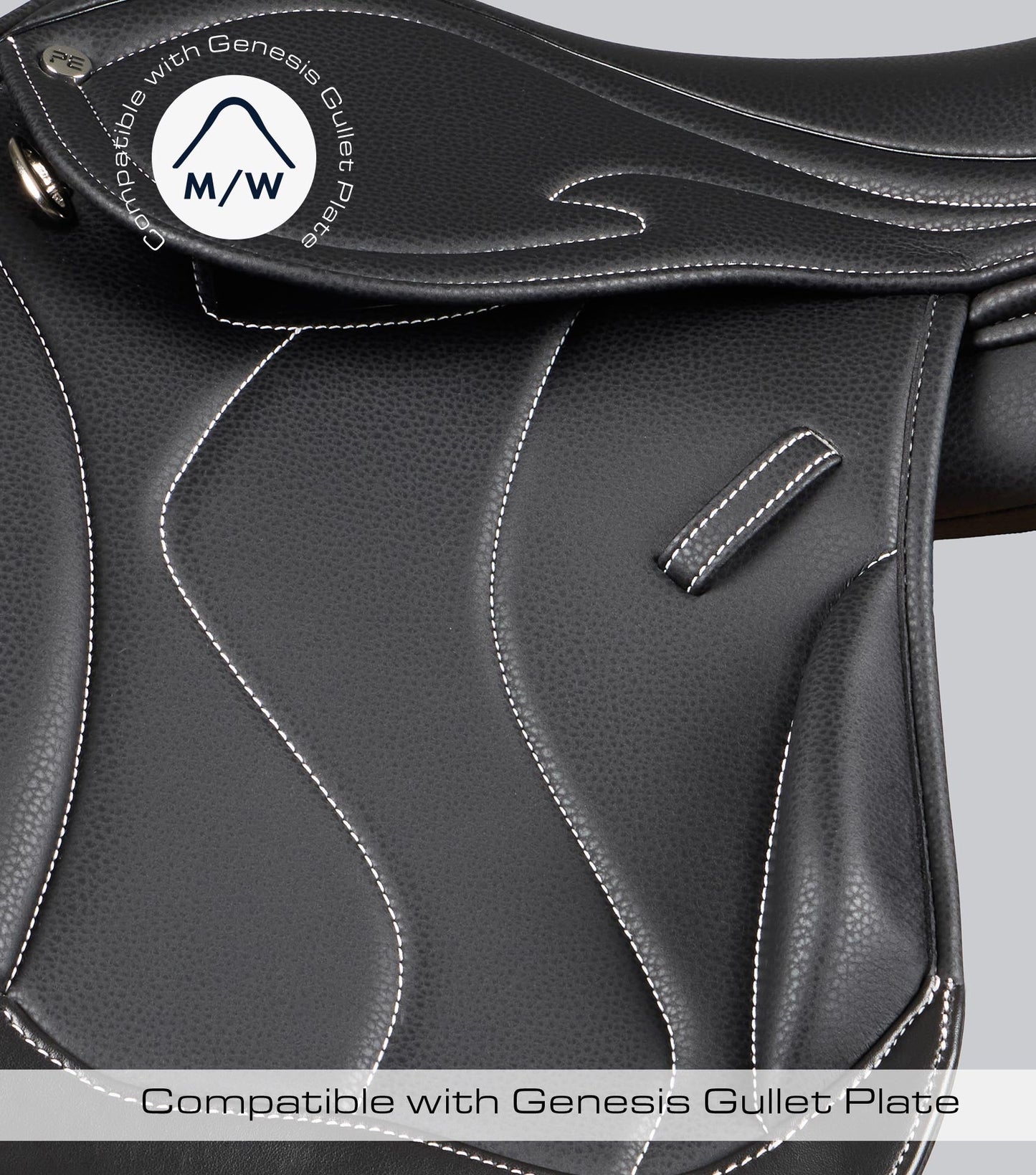 Description:Rouen Syntetic Mono Flap Cross Country  Saddle_Colour:Black_Position:2