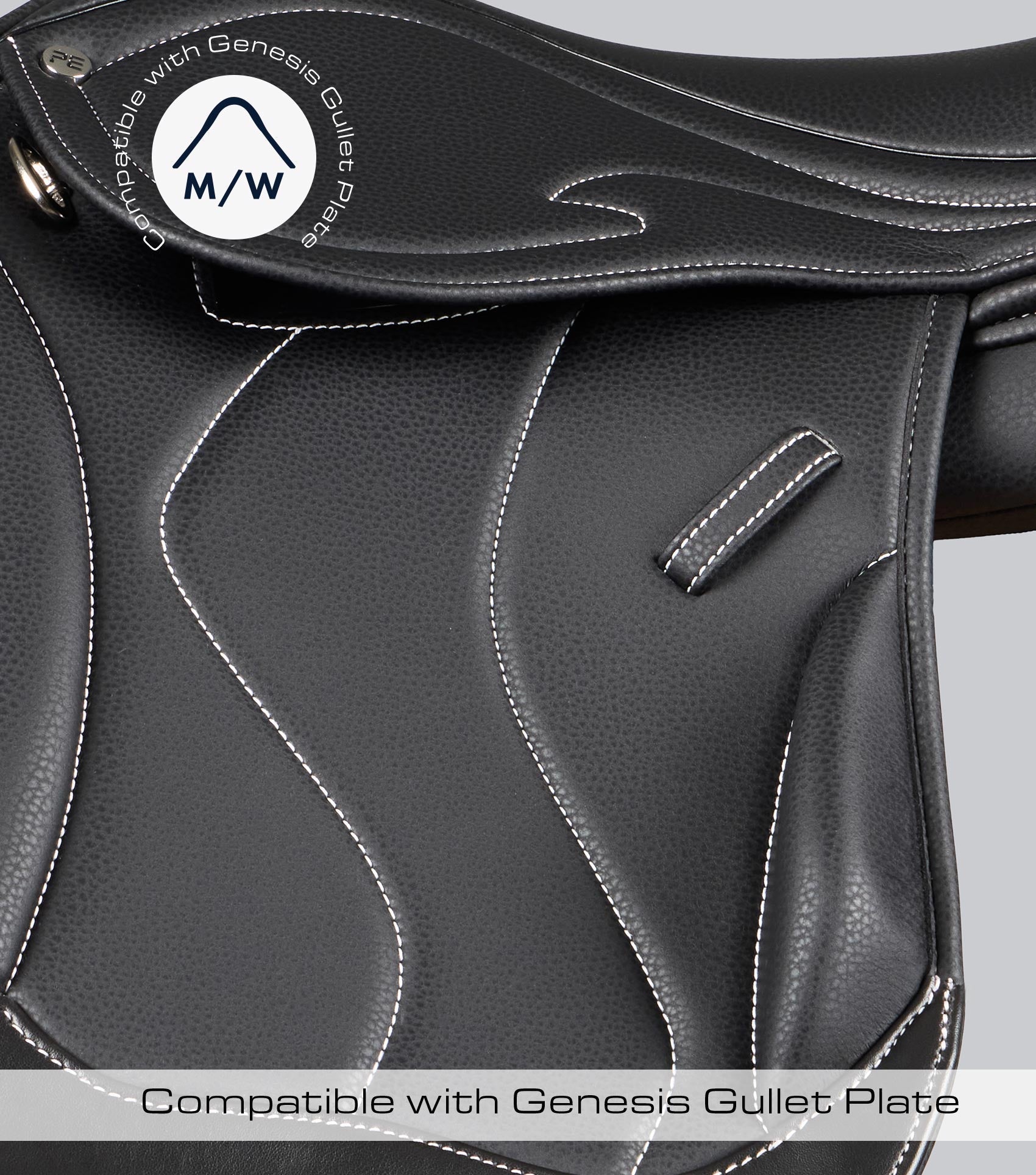 Description:Rouen Syntetic Mono Flap Cross Country  Saddle_Colour:Black_Position:2