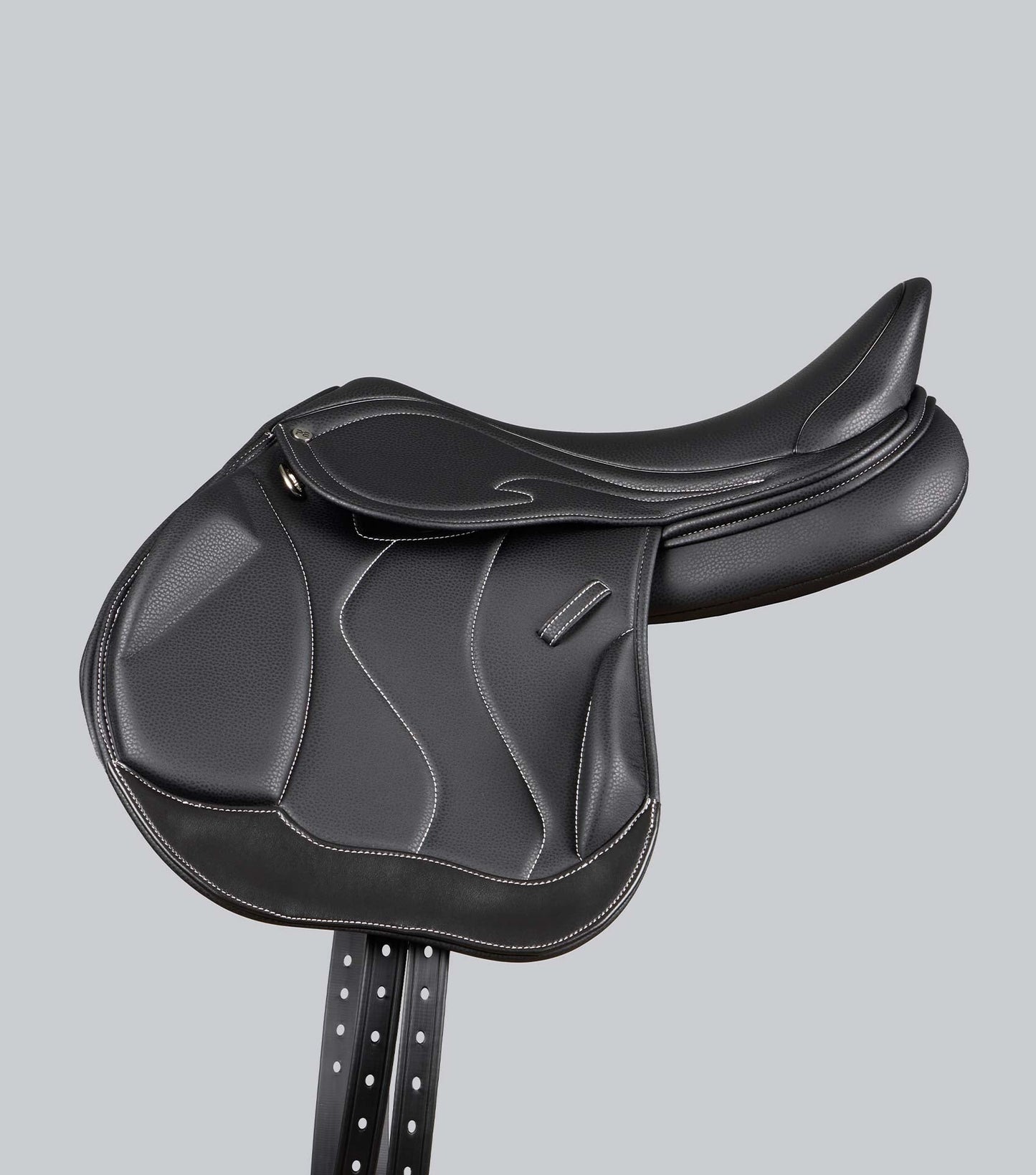 Description:Rouen Syntetic Mono Flap Cross Country  Saddle_Colour:Black_Position:3