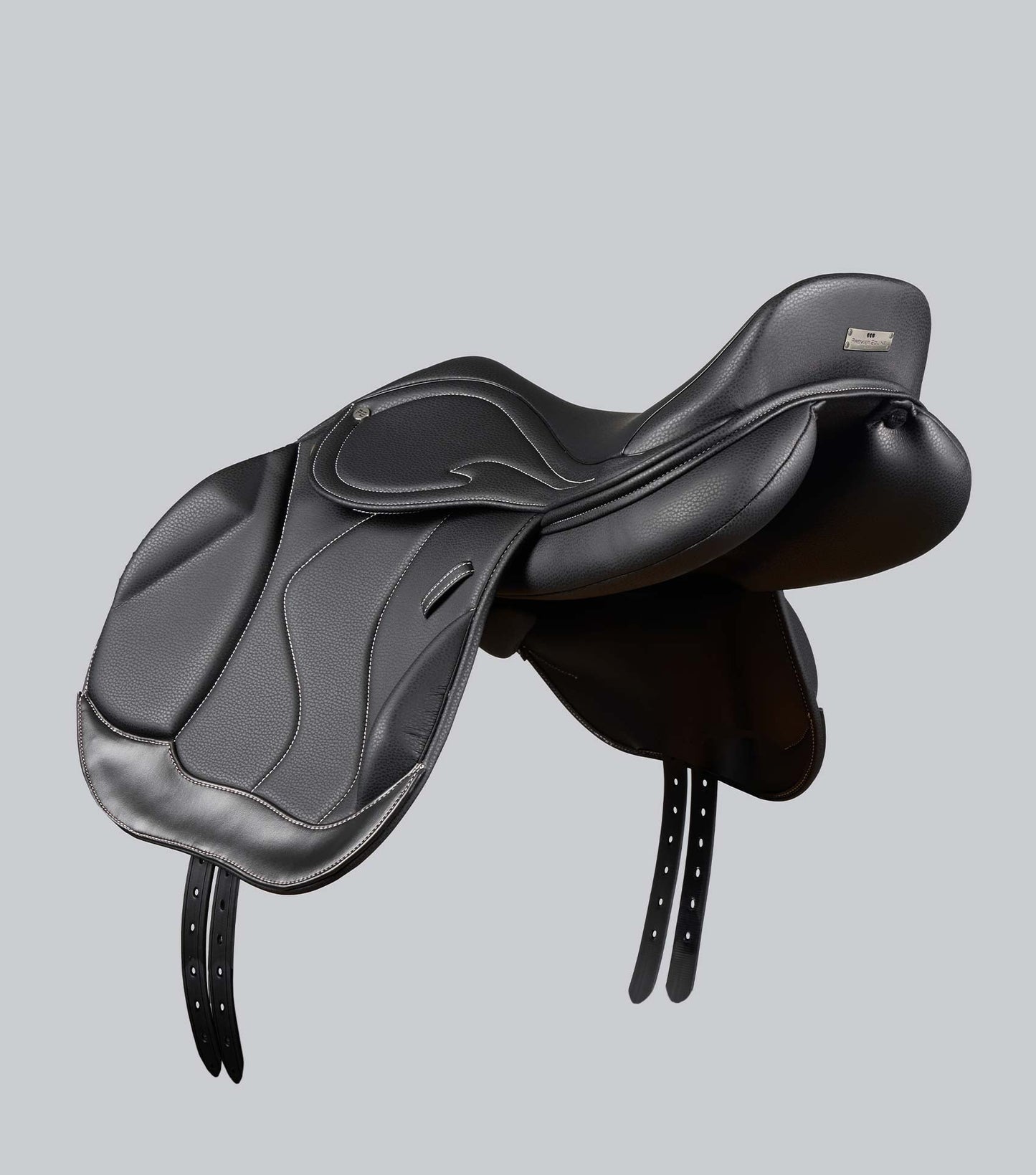Description:Rouen Syntetic Mono Flap Cross Country  Saddle_Colour:Black_Position:4