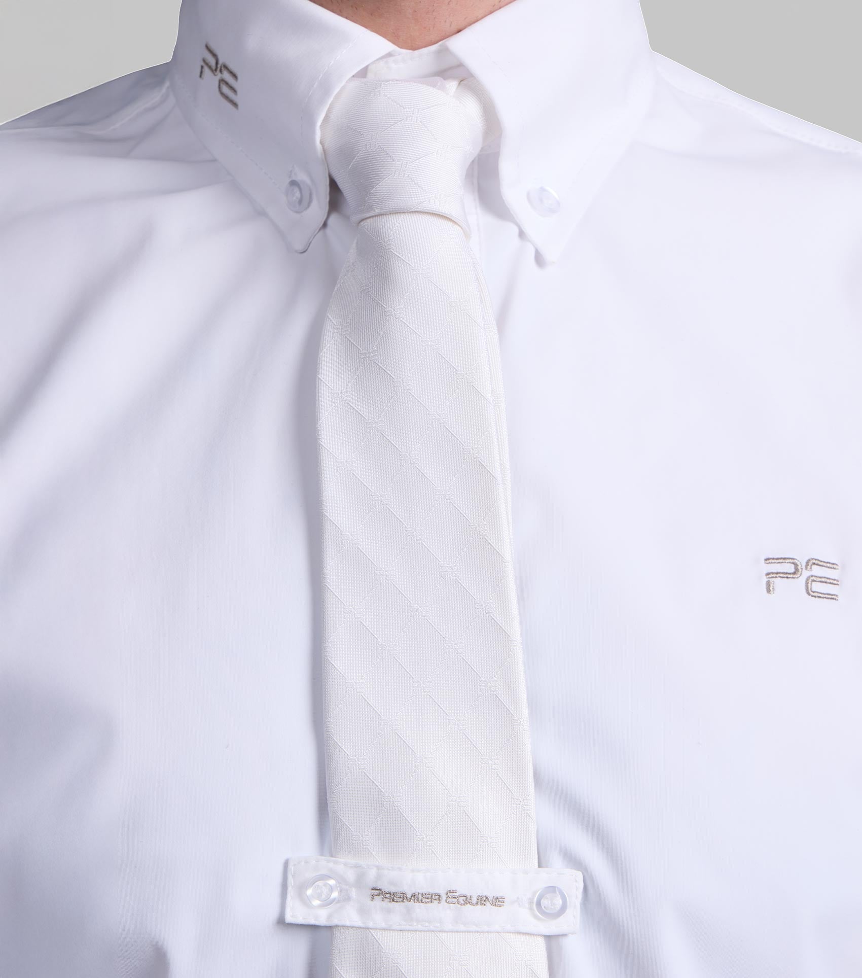 Description:Rubato Short Sleeve Men's Shirt_Colour:White_Position:4