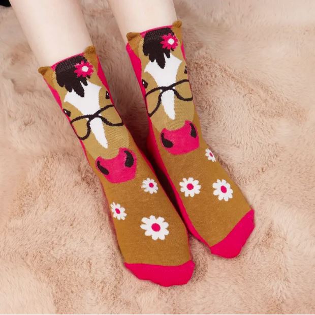 Horse Patterned socks - 5 pairs