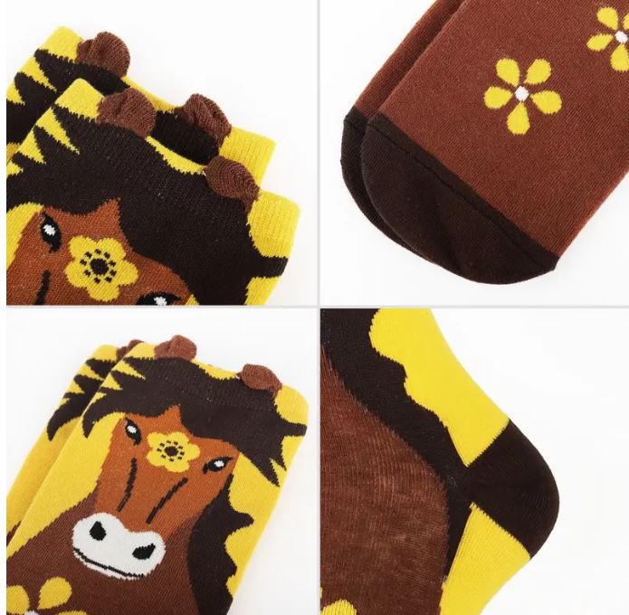 Horse Patterned socks - 5 pairs