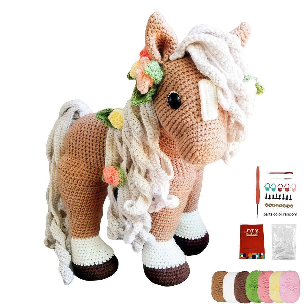 Crochet kit - summer palomino pony