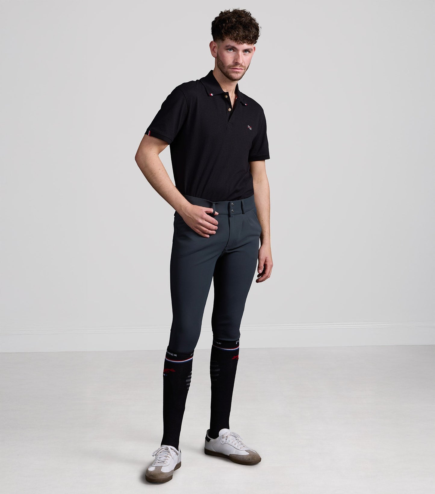 Description:Verismo Men's Gel Knees Riding Breeches_Colour:Anthracite_Position:6