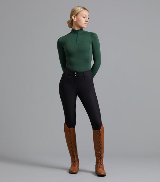 Premier Equine Virtue Ladies Full Seat Gel Riding Breeches (High Waisted) - black, navy, grey, olive, walnut