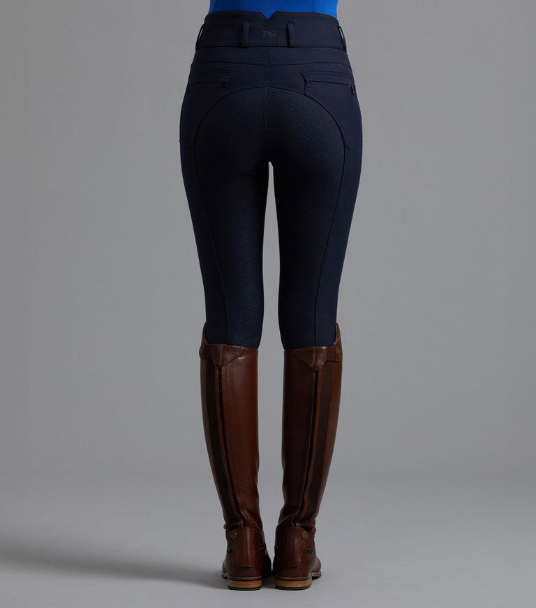 Premier Equine Virtue Ladies Full Seat Gel Riding Breeches (High Waisted) - black, navy, grey, olive, walnut