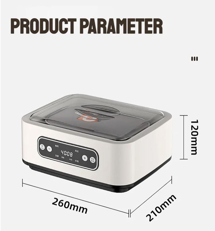 ETS 1.4L Automatic Yogurt (yoghurt) Maker (includes stainless steel inner bowl and 9 glass cups)