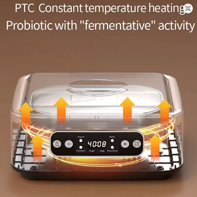 ETS 1.4L Automatic Yogurt (yoghurt) Maker (includes stainless steel inner bowl and 9 glass cups)