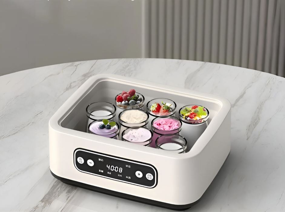 ETS 1.4L Automatic Yogurt (yoghurt) Maker (includes stainless steel inner bowl and 9 glass cups)