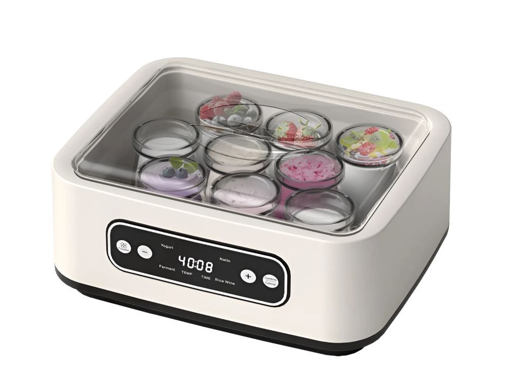 ETS 1.4L Automatic Yogurt (yoghurt) Maker (includes stainless steel inner bowl and 9 glass cups)