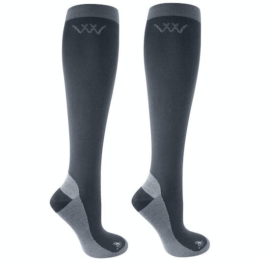 Woof Wear bamboo fibre competition socks - 2 pairs, grey