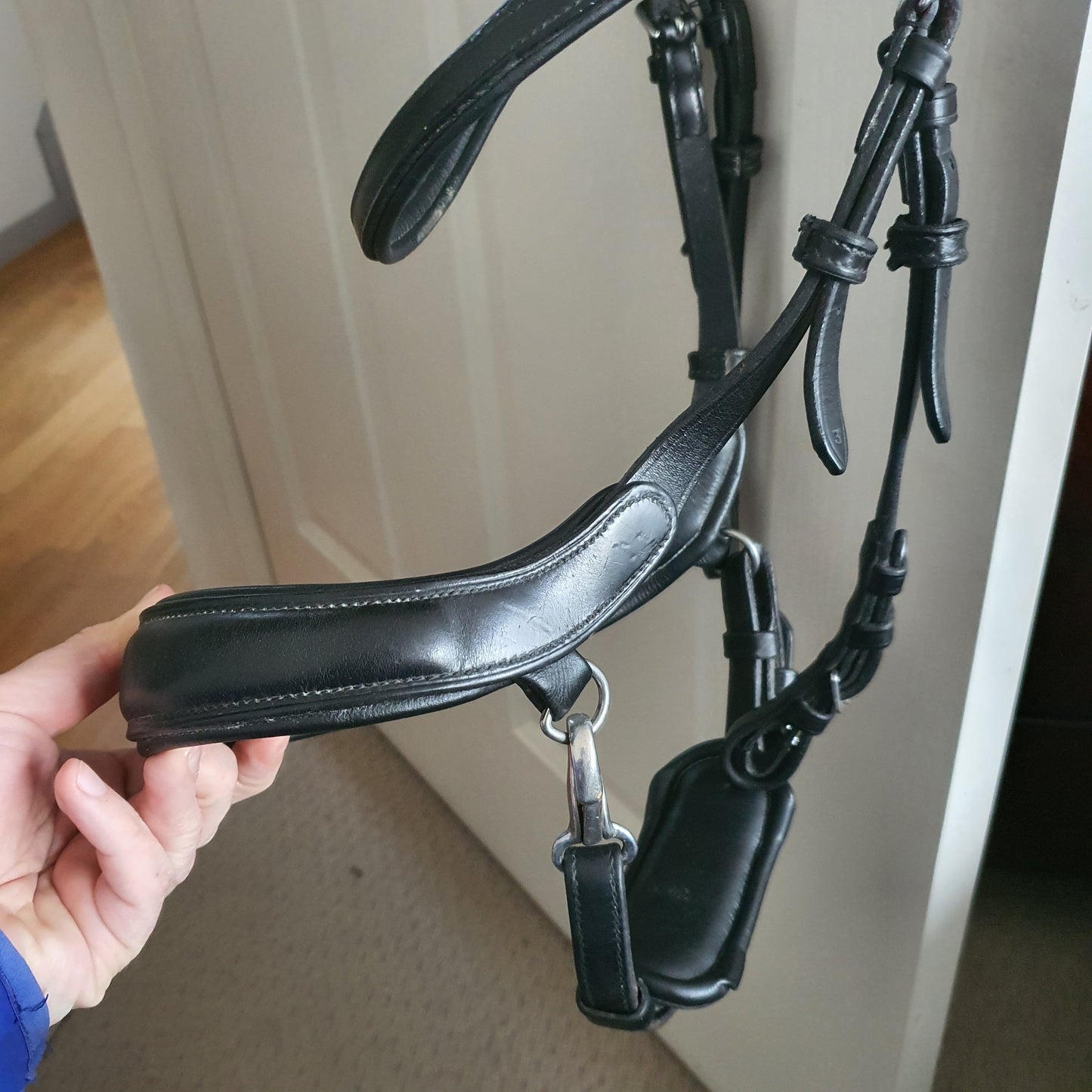 PS of Sweden black Paladin bridle. Cob size