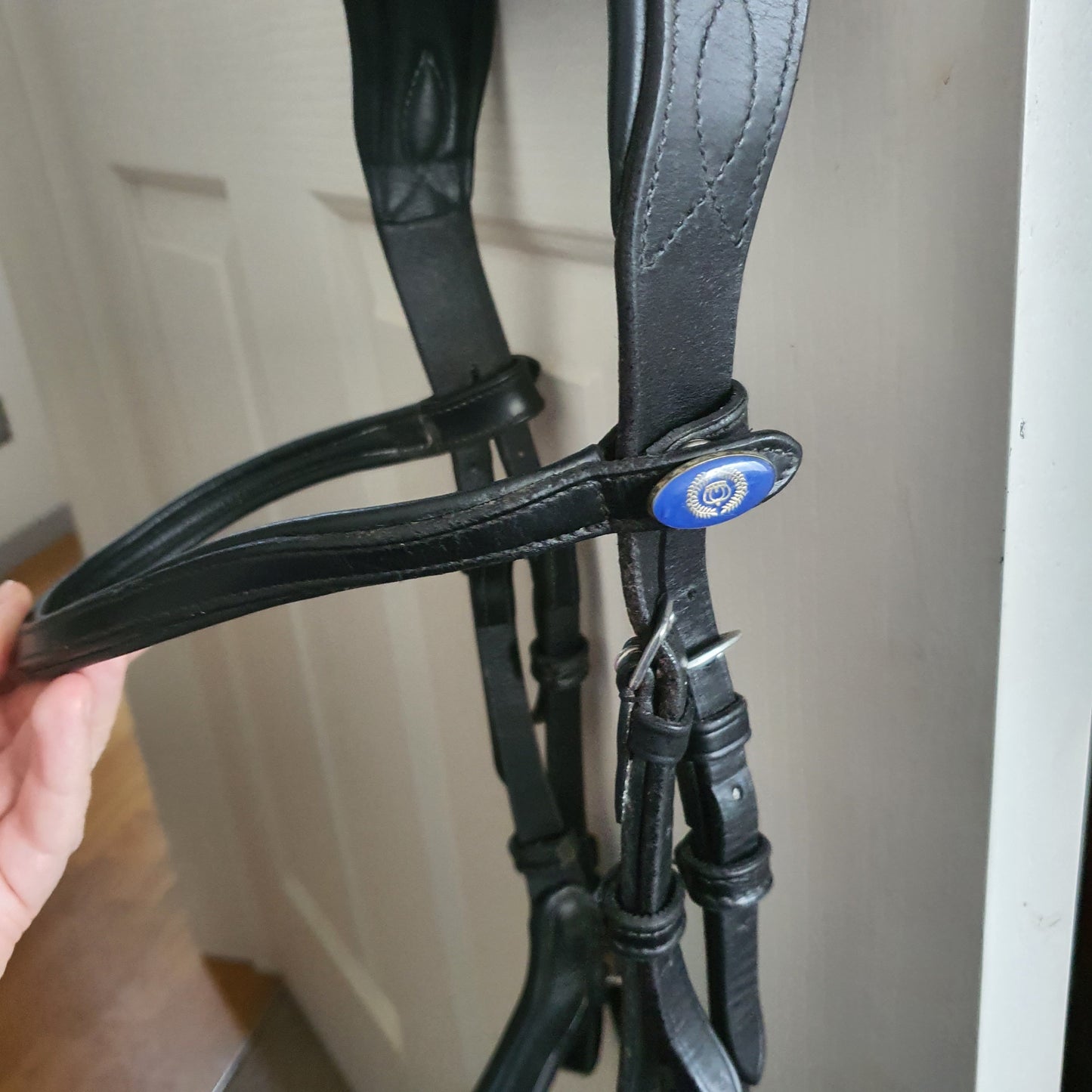 PS of Sweden black Paladin bridle. Cob size