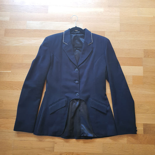 Show Stoppers Equestrian navy cutaway show jacket ladies size 8/10