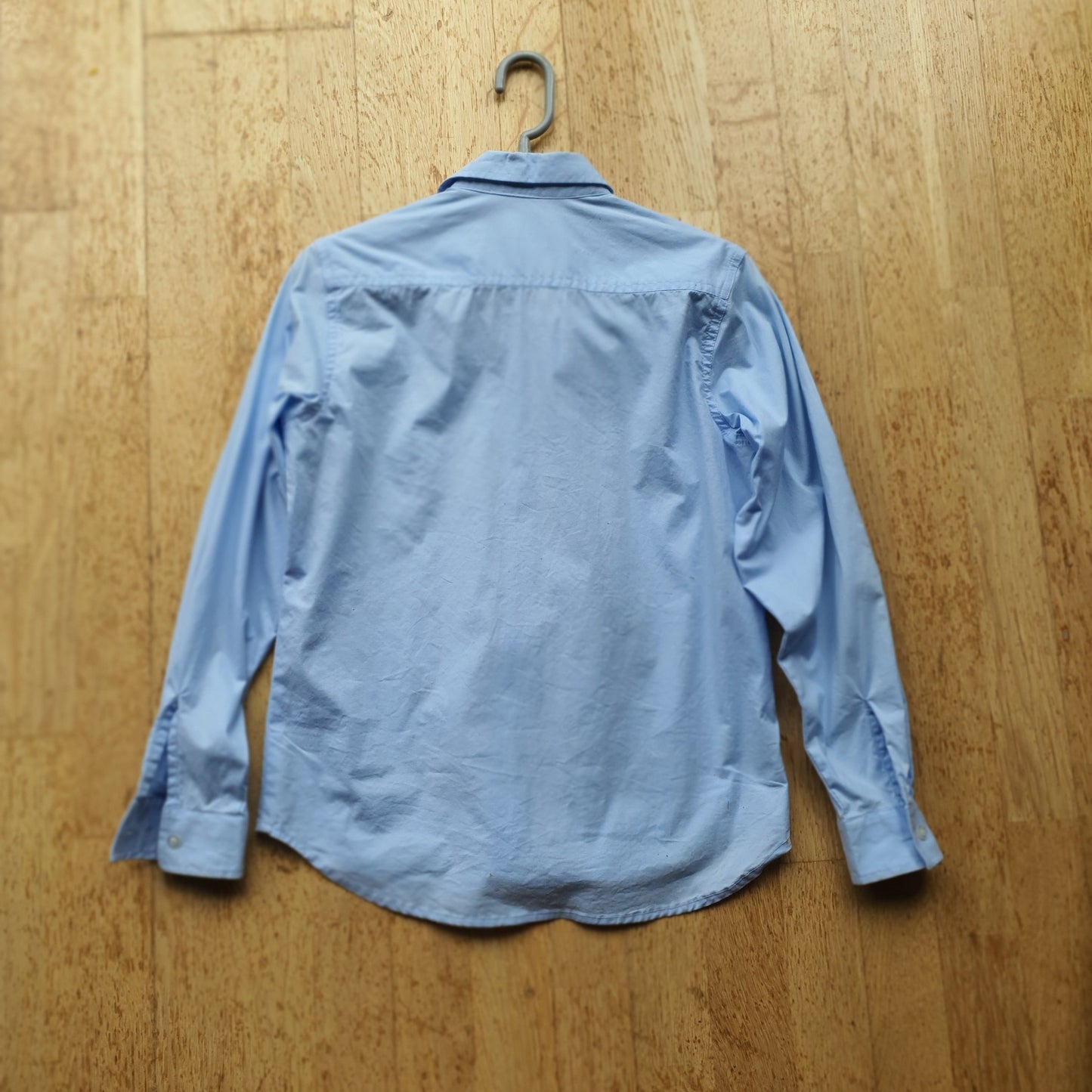 Cooper Allan light blue cotton show shirt, girls 14