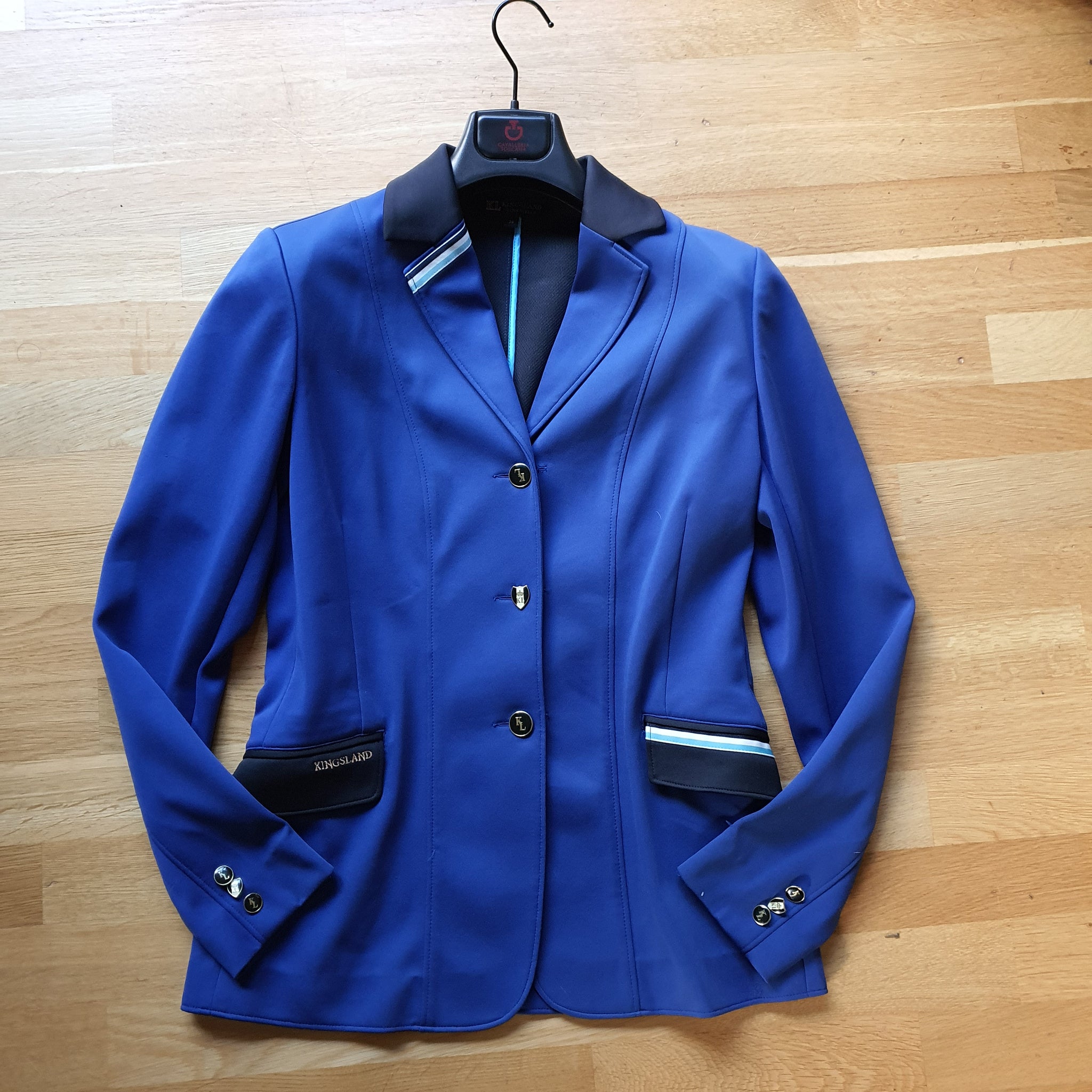 Kingsland royal blue show jacket ladies size 12 ROBYN S TACK ROOM