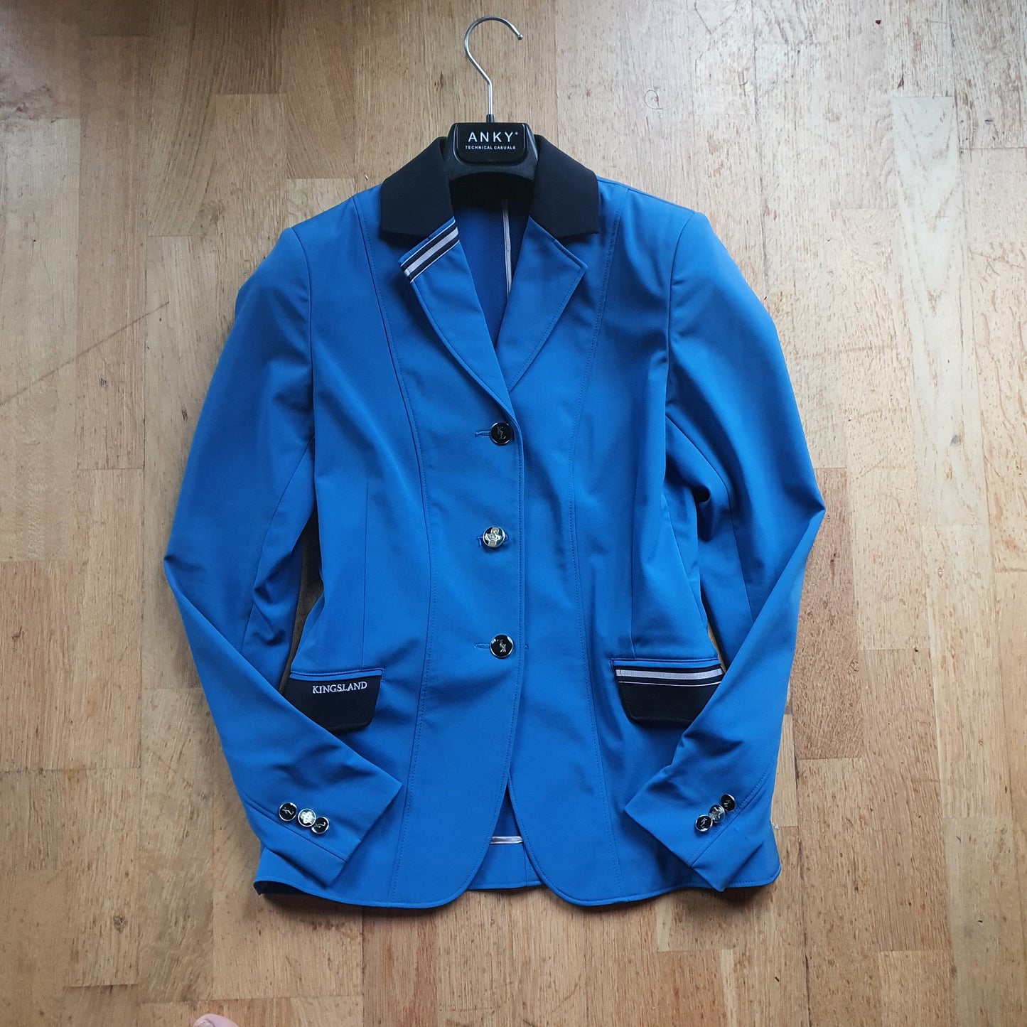 Kingsland sky blue show jacket ladies size 8