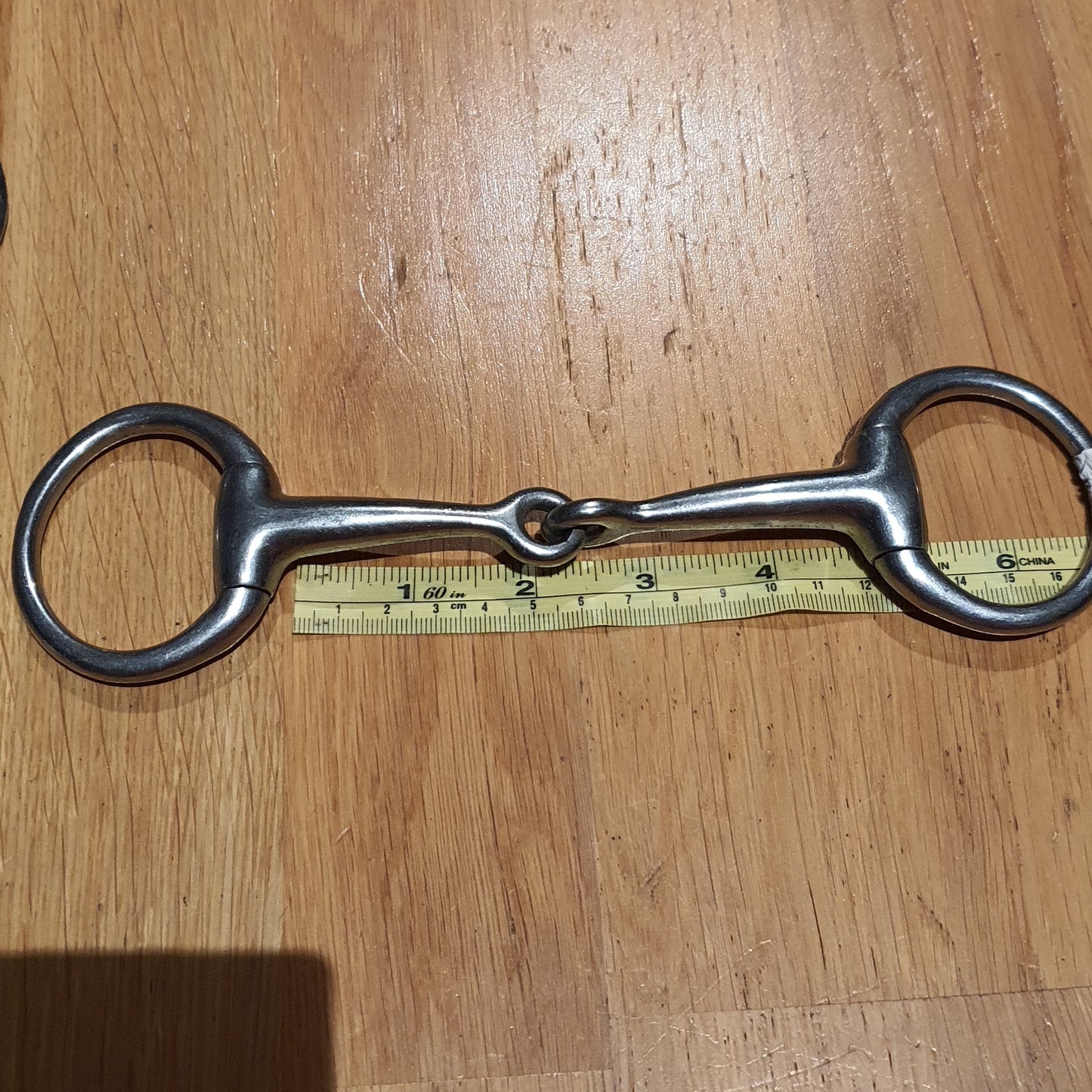 Stainless Steel single jointed eggbutt snaffle bit 1