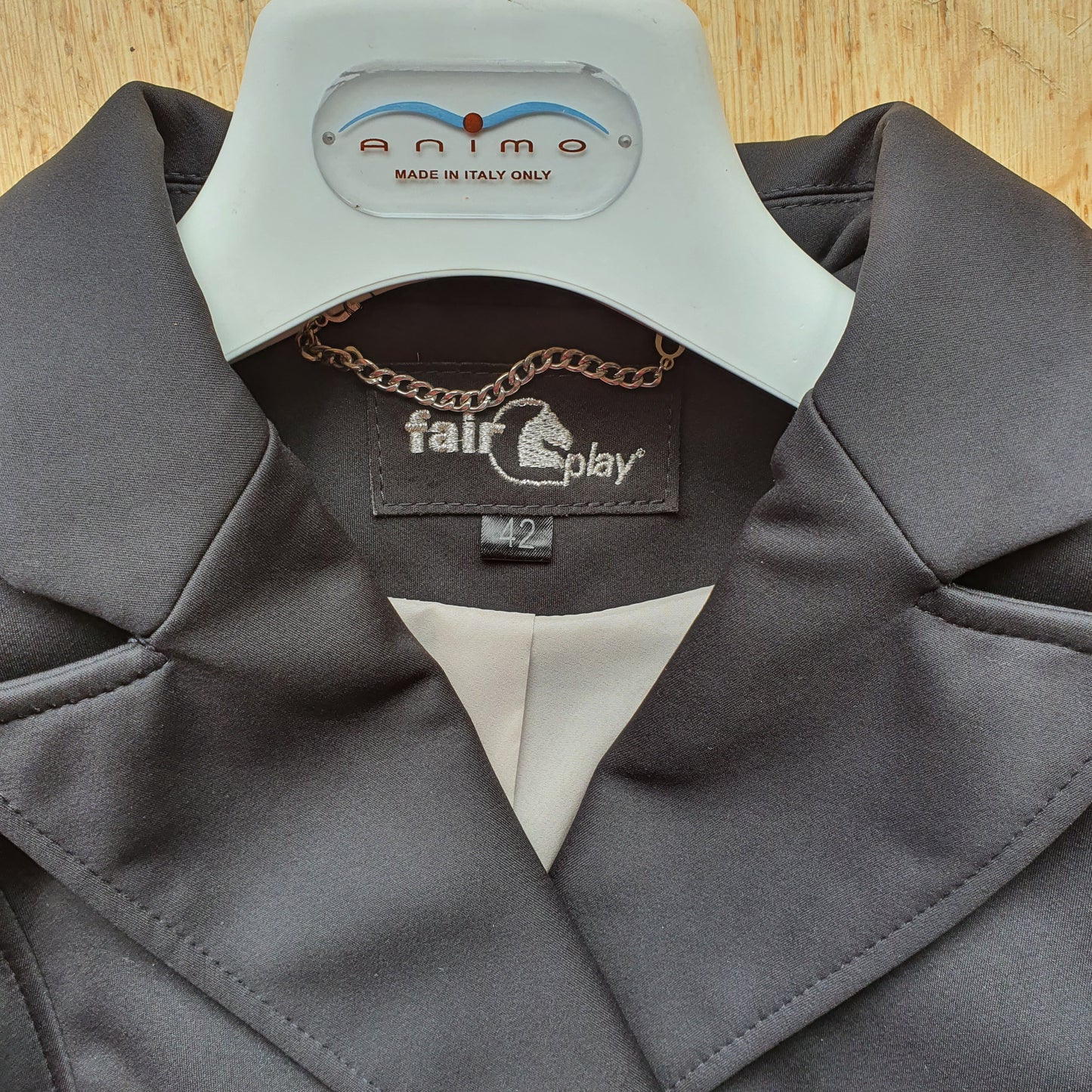 Fairplay black show jacket, ladies 14/16